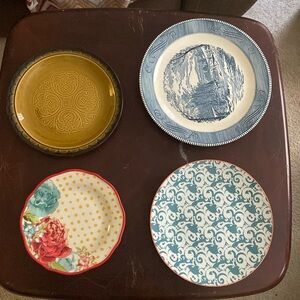 4PC Large Plate Decor Set